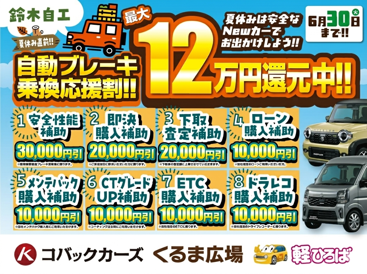 自動ブレーキ還元